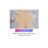 Buste faux seins réaliste, col haut, Bonnet H