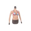 Buste poitrine silicone manches longues