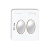 Boucles d'oreilles clip Perle,  monture argentée