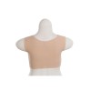 Buste faux seins silicone, encolure ronde