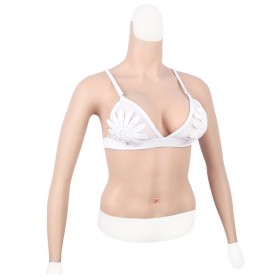 Buste poitrine silicone manches longues
