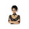 Ras de cou gothique dentelle et strass rouge
