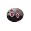 Boucles d'oreilles clips, éclatante de beauté