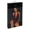Body en tulle floqué Kink Royal F386 - Noir Handmade