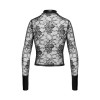 Chemise dentelle Noirelle F377 - Noir Handmade
