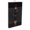 Robe fuseau Crystal F371 - Noir Handmade