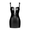 Mini robe lacée Vixen F363 - Noir Handmade