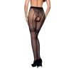 Collants ouverts TI016 20 deniers - noir
