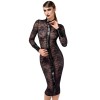 Robe fourreau Noirelle F376 - Noir Handmade