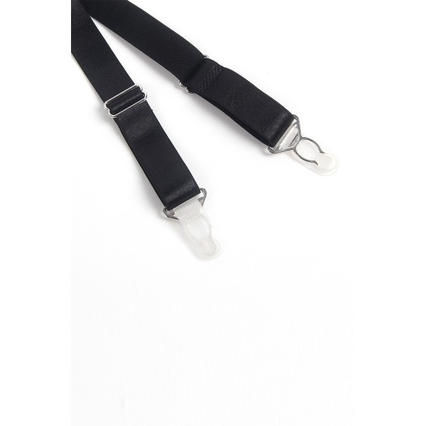 Porte-jarretelles dentelle large Noir - Litolu Lingerie