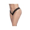 String brésilien en dentelle noir grande taille 