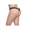 String brésilien en dentelle noir grande taille 