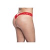 String brésilien rouge en dentelle grande taille 