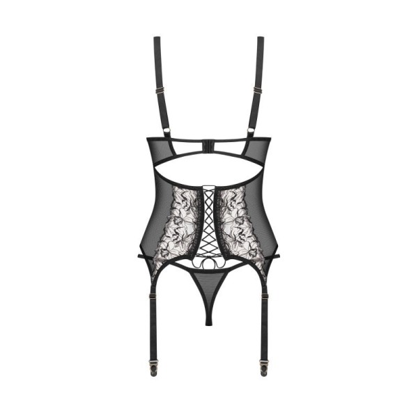 Vila blanes corset et string - Noirs