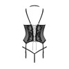 Alessya Corset et string noir
