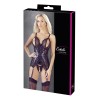 Bustier noir avec jarretelles amovibles 