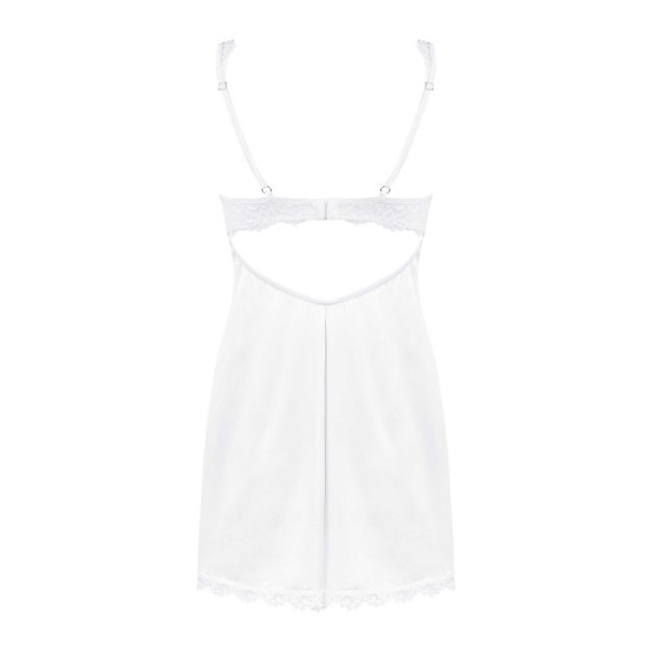 Amor Blanco Nuisette et string - Blanc