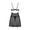 Nutris babydoll et String - Noire