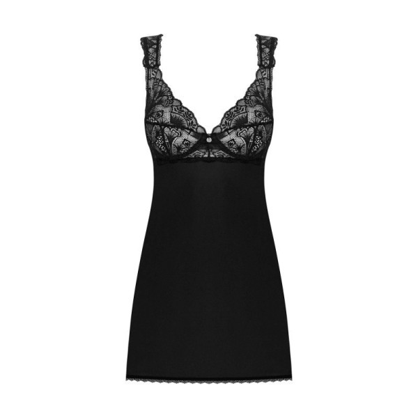 Donna Dream babydoll et String - Noire