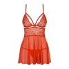 838-BAB-3 Babydoll - Rouge