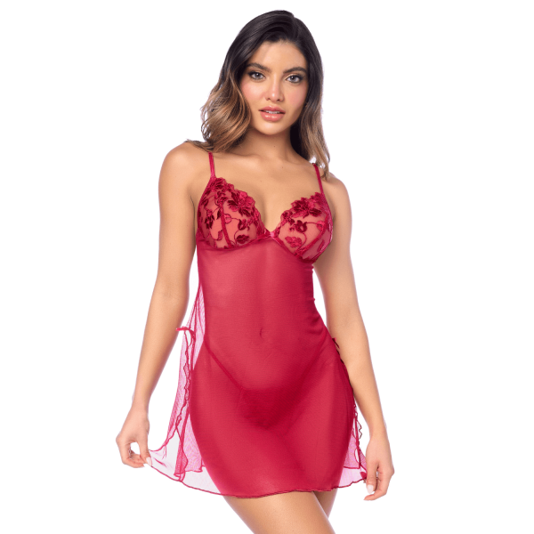 Babydoll Mapalé romantique avec string 