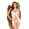 Babydoll et string assorti Blanc After sunset 