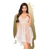 Nuisette et string assorti Blanc Naughty doll 