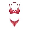 Matildea ensemble lingerie ouvert rouge