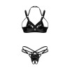 Keira Lise ensemble lingerie ouvert noir