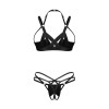 Keira Lise ensemble lingerie ouvert noir