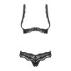 Luvae Ensemble ouvert 2 pcs  - Noir