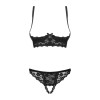 Letica Ensemble ouvert 2 pcs  - Noir