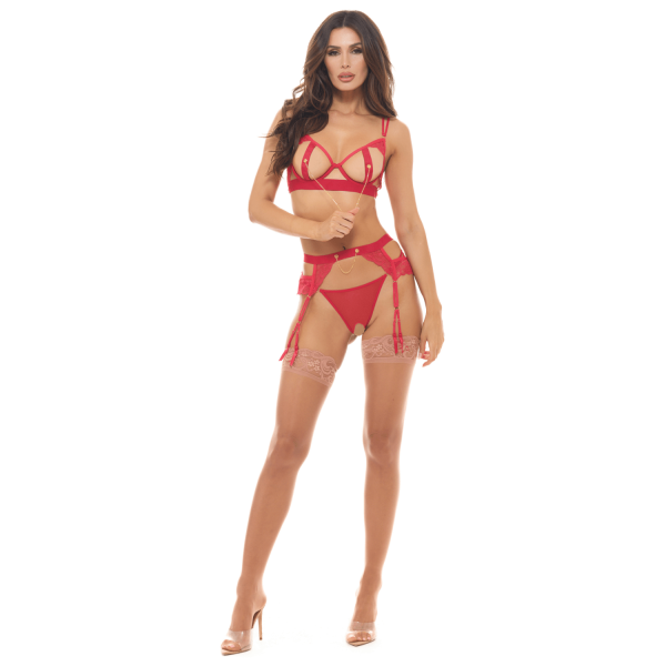 Ensemble 3 pièces rouge 