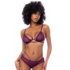 Ensemble 2 pièces couleur bordeaux 