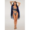 Ensemble soutien-gorge avec chainettes amovibles et string  