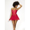 Ensemble lingerie Deux Pièces Wet Look Rouge 