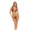 Ensemble 2 pièces rouge bordeaux comprenant soutien gorge et string 