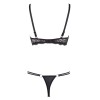 Ensemble soutien-gorge demi seins a armatures et string 