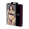 Ensemble soutien-gorge demi seins a armatures et string 