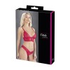 Ensemble 2 pièces rouge dentelle 