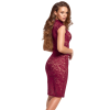 Robe moulante en dentelle rouge bordeaux - Cottelli