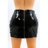 Jupe noire en simili cuir avec zip Lara  Be lily Mode