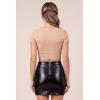 Jupe sexy courte noire wetlook Alessia  Be lily Mode