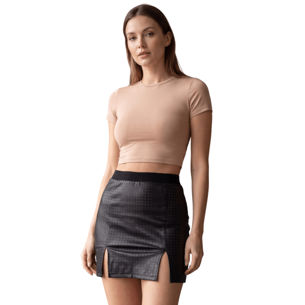 Jupe courte noir Stella  Be lily Mode