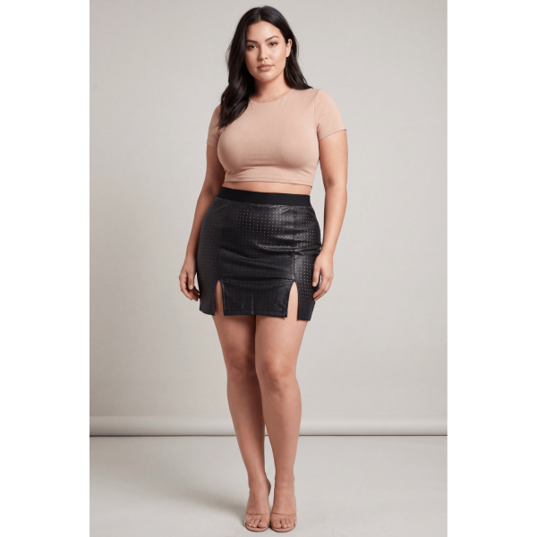 Jupe courte noir Stella  Be lily Mode