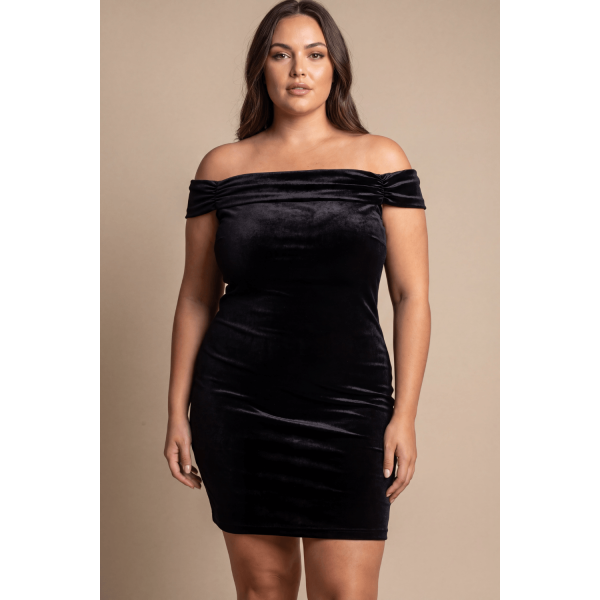 Robe velours noir Giulia  Be lily Mode