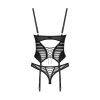Lune Bellis corset et string - Noirs Obsessive
