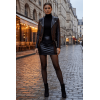 Jupe noire en simili cuir mat Sifia  Be lily Mode