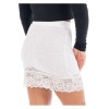 Jupe courte blanche Camélia  Be lily Mode