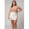 Jupe courte blanche Cassandra  Be lily Mode